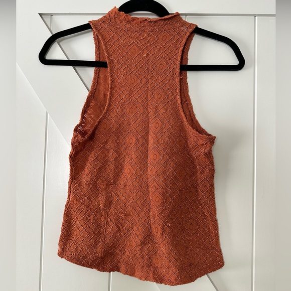 Free people Intimately burnt orange high neck tank - Picture 4 of 4
